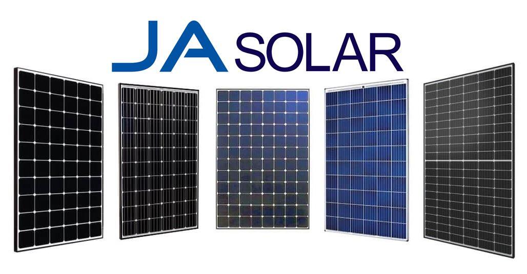 晶澳太阳能电池板的横幅图像显示不同的模块