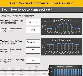 太阳能选择商业太阳能免费回报计算器